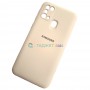 Силиконовый чехол Silicone Cover для Samasung M31, бежевый