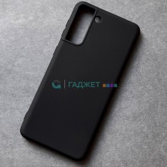 Cиликоновый чехол для Samsung S21 Plus, черный