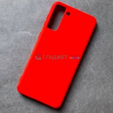 Cиликоновый чехол для Samsung S21 Plus, красный