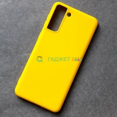 Cиликоновый чехол для Samsung S21 Plus, желтый