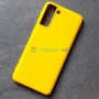 Cиликоновый чехол для Samsung S21 Plus, желтый Cиликоновый чехол для Samsung S21 Plus, желтый