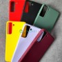 Cиликоновый чехол для Samsung S21, желтый Cиликоновый чехол для Samsung S21, желтый