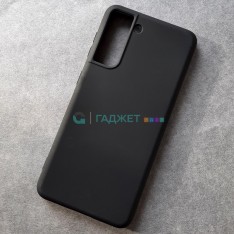 Cиликоновый чехол для Samsung S21, черный