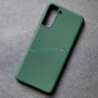 Cиликоновый чехол для Samsung S21, темно-зеленый Cиликоновый чехол для Samsung S21, темно-зеленый