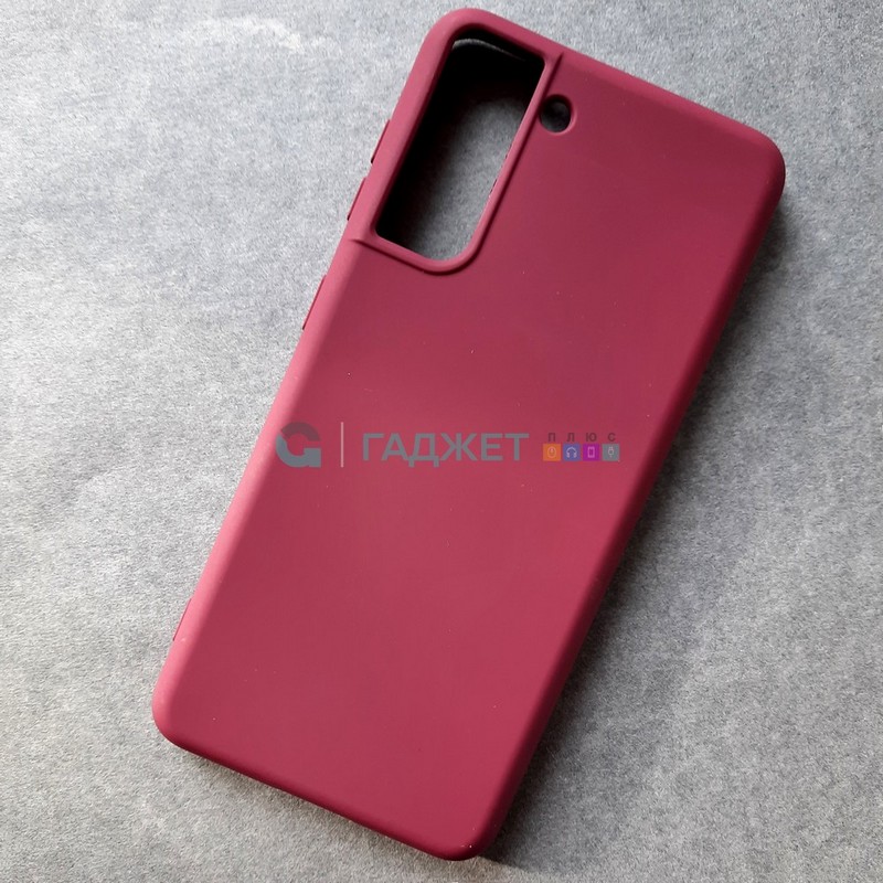 Cиликоновый чехол для Samsung S21, марсала Cиликоновый чехол для Samsung S21, марсала