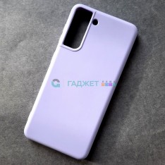 Cиликоновый чехол для Samsung S21, сирень