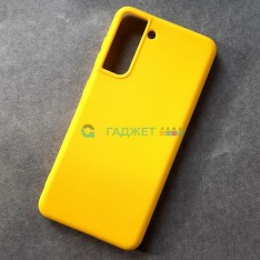 Cиликоновый чехол для Samsung S21, желтый