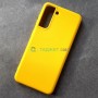 Cиликоновый чехол для Samsung S21, желтый Cиликоновый чехол для Samsung S21, желтый