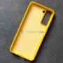 Cиликоновый чехол для Samsung S21, желтый Cиликоновый чехол для Samsung S21, желтый