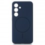 Magsafe Чехол для Samsung S25 Fashio Silicone Case, темно-синий