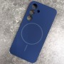 Magsafe Чехол для Samsung S25 Fashio Silicone Case, темно-синий