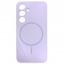 Magsafe Чехол для Samsung S25 Fashio Silicone Case, фиолетовый