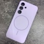 Magsafe Чехол для Samsung S25 Fashio Silicone Case, фиолетовый