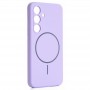 Magsafe Чехол для Samsung S25 Fashio Silicone Case, фиолетовый