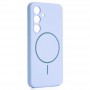 Magsafe Чехол для Samsung S25 Fashio Silicone Case, голубой