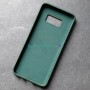 Cиликоновый чехол для Samsung S8, темно-зеленый