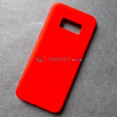 Cиликоновый чехол для Samsung S8, красный