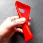 Cиликоновый чехол для Samsung S8, красный