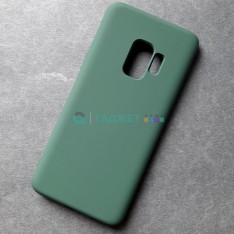 Силиконовый чехол для Samsung S9, темно-зеленый