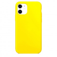 Силиконовый чехол Silicone Case для Apple iPhone 11, без лого №55 (желтый)