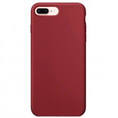 Силиконовый чехол Silicone Case для Apple iPhone 7 / 8 plus №25 (бордовый)