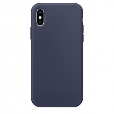 Силиконовый чехол Silicone Case для Apple iPhone XS MAX №20 (темно-синий)