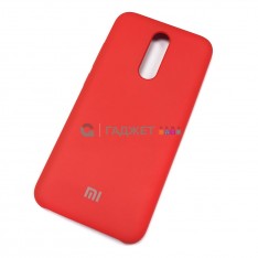 Чехол для Xiaomi Redmi 8 / 8A, силиконовый матовый (бампер), Silicone Cover, цвет красный