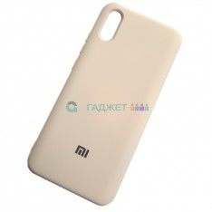 Силиконовый чехол Silicone Cover для Xiaomi Redmi 9A, бежевый