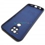 Силиконовый чехол Silicone Cover для Xiaomi Redmi Note 9, темно-синий