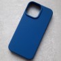 Чехол для iPhone 13 Pro Max, Silicone Case Premium синий