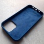Чехол для iPhone 13 Pro Max, Silicone Case Premium синий