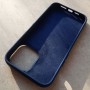 Чехол для iPhone 13 Pro Max, Silicone Case Premium темно-синий