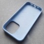 Чехол для iPhone 13 Pro, Silicone Case Premium бледно-голубой