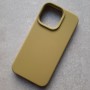 Чехол для iPhone 13 Pro, Silicone Case Premium оливковый