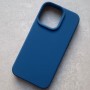 Чехол для iPhone 13 Pro, Silicone Case Premium синий