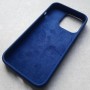 Чехол для iPhone 13 Pro, Silicone Case Premium темно-синий