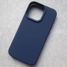 Чехол для iPhone 13 Pro, Silicone Case Premium темно-синий матовый