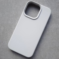 Чехол для iPhone 13 Pro, Silicone Case Premium белый
