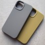 Чехол для iPhone 13, Silicone Case Premium серый асфальт