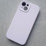 Чехол для iPhone 13, Silicone Case Premium бледно-сиреневый