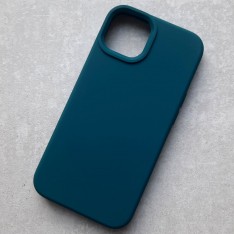 Чехол для iPhone 13, Silicone Case Premium морская волна