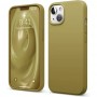 Чехол для iPhone 13, Silicone Case Premium оливковый