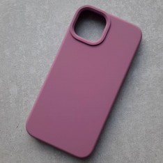 Чехол для iPhone 13, Silicone Case Premium светлая марсала