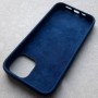 Чехол для iPhone 13, Silicone Case Premium темно-синий