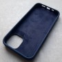 Чехол для iPhone 13, Silicone Case Premium темно-синий матовый Чехол для iPhone 13, Silicone Case Premium темно-синий матовый