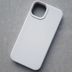 Чехол для iPhone 13, Silicone Case Premium белый