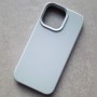 Чехол для iPhone 14 Pro Max, Silicone Case Premium светло-серый