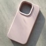 Чехол для iPhone 14 Pro, Silicone Case Premium розовый песок