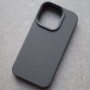 Чехол для iPhone 14 Pro, Silicone Case Premium серый асфальт