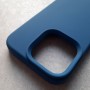 Чехол для iPhone 14 Pro, Silicone Case Premium синий